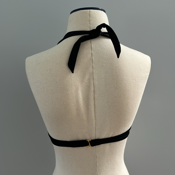 Victoria Secret Black with Gold Hardware Bikini Top - Picture 3 of 3